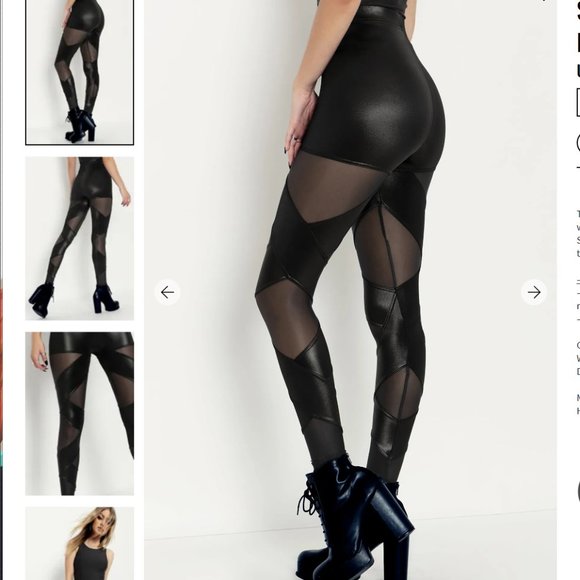 SHEER STRAPS HW LEGGINGS 3.0 - LIMITED - Blackmilk Clothing - Size S - Picture 3 of 3